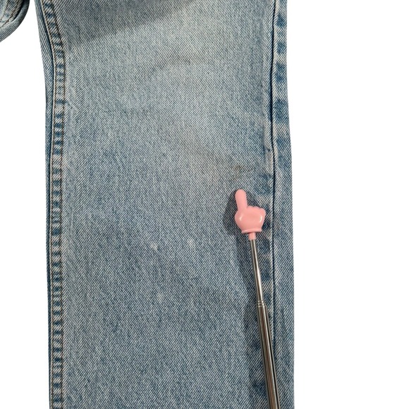 Vintage‎ Levis 585 Men's 29x32 Jeans Orange Tab Straight Relaxed Y2K Blue Retro - Picture 5 of 12